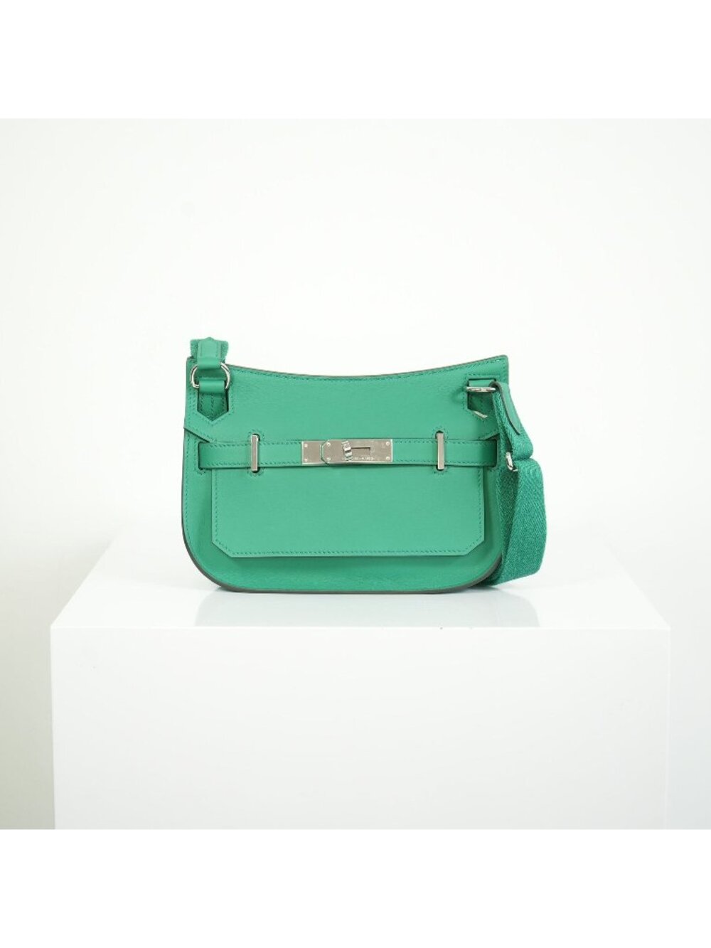 Hermes Mini Jypsiere Vibrant Green Palladium Harware w/ dust bag